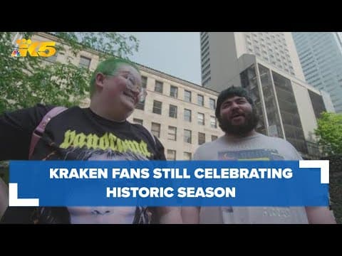 Kraken fans still celebrating memorable season on the ice