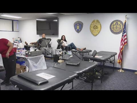 Memorial blood drive honors officer killed in crash