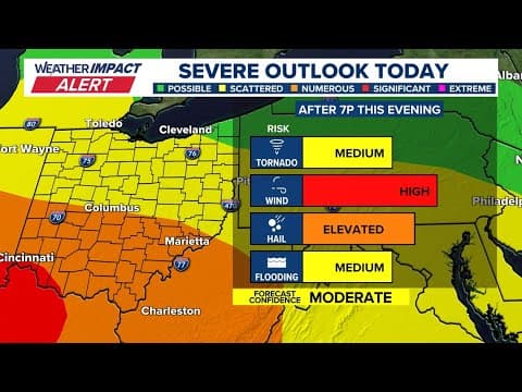 Tracking chance of strong storms Friday night