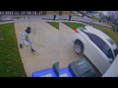 Security cameras capture teen suspect stealing vehicle with 1-year-old girl inside