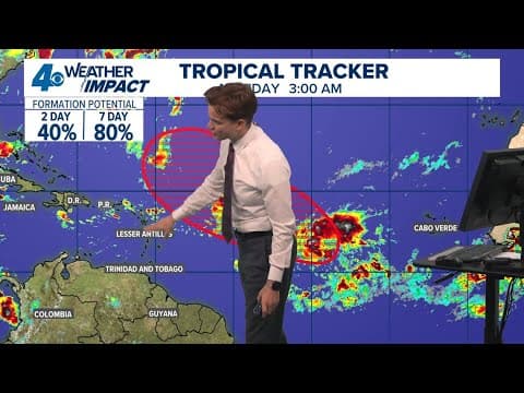 Tropical Weather Impact: Tropical wave in Atlantic shows low chance for development