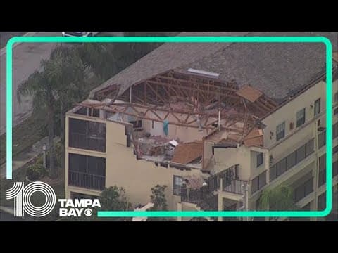 Apartment missing entire roof after tornado swept through Dunedin area