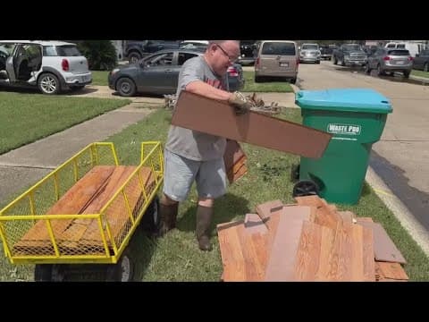 Kenner residents assess damage, remove debris from homes after Hurricane Francine