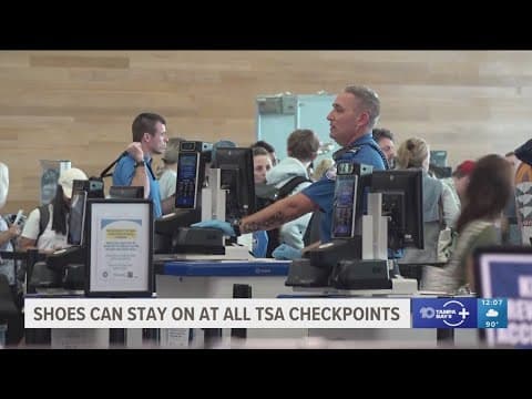 TPA passengers can now keep their shoes on through TSA