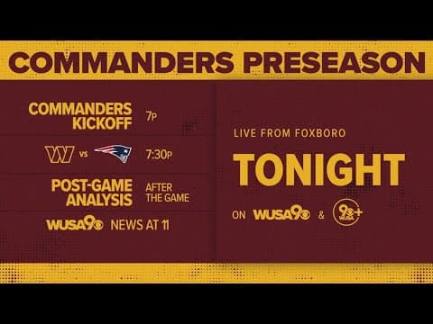 Commanders brace for first preseason game
