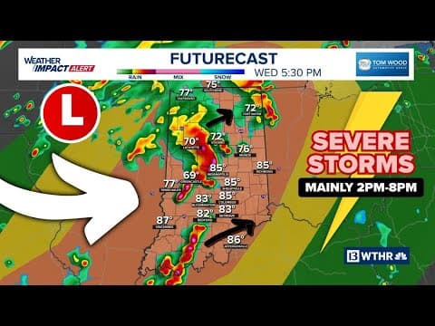 Timing severe storms today for Indiana, followed by high heat | Weather Impact Alert