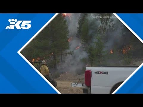 US 97 Blewett Pass closure extended as Labor Mountain Fire grows to 30,000 acres