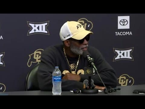 Deion Sanders news conference as Colorado hosts Kansas State