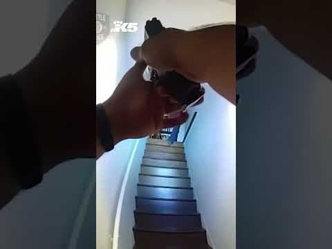 Body cam video shows officer firing at domestic violence suspect in Seattle