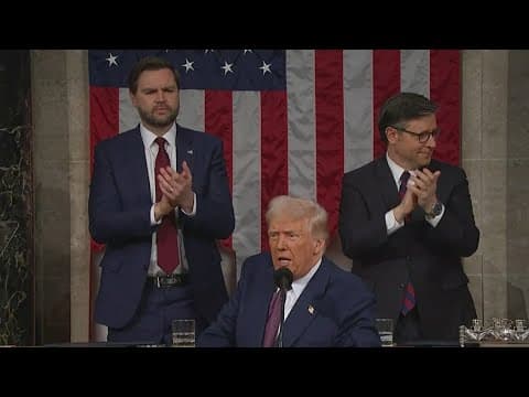 Here's what Donald Trump said in a joint address to Congress