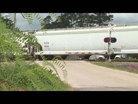 Residents in Baytown say they're getting stuck in or our of their neighborhood by trains