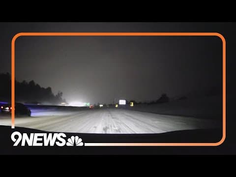 Snow leaves roads across the Denver metro slick for the morning commute