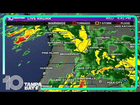 LIVE RADAR | Strong storms pop up across Tampa Bay area