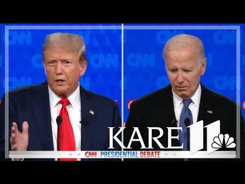 Presidential Debate: Trump mocks Biden over immigration answer
