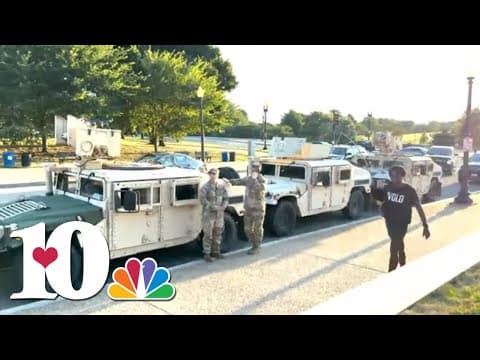 People protesting after president orders National Guard troops into Washington D.C.