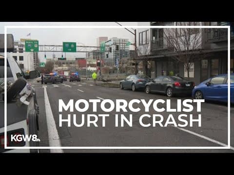 Motorcyclist seriously hurt in Northwest Portland crash