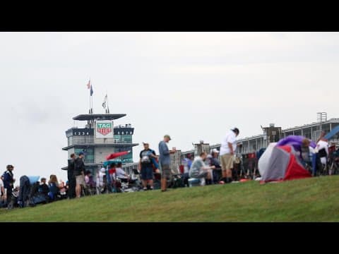 Race fans enjoy IMSA endurance racing at Indianapolis Motor Speedway