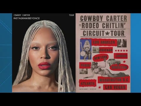 Cowboy Carter Tour presale tickets go on sale starting on Tuesday