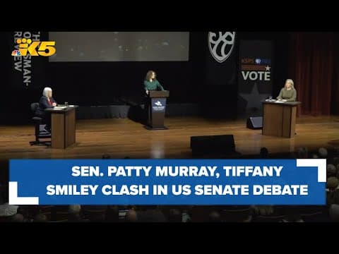 Differences between Sen. Patty Murray, Tiffany Smiley made clear during US Senate debate