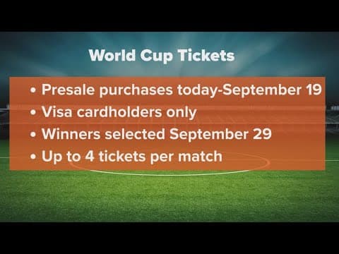 Soccer's biggest stage is coming to North Texas, and you can try to get tickets starting today