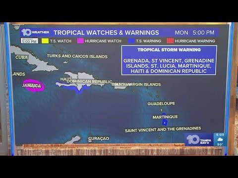 Tracking the Tropics: Hurricane Beryl continues moving as upper Category 4 storm