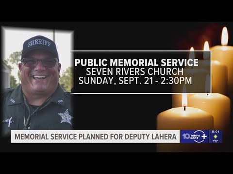 Memorial service set for Citrus County deputy Andy Lahera