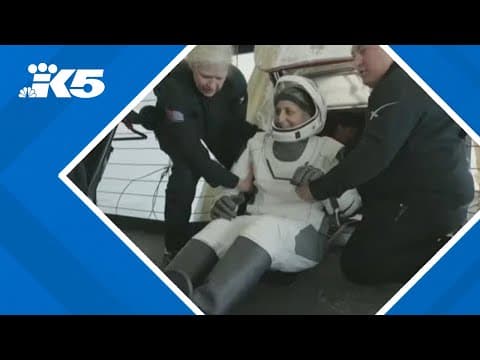 Stranded astronauts finally return home