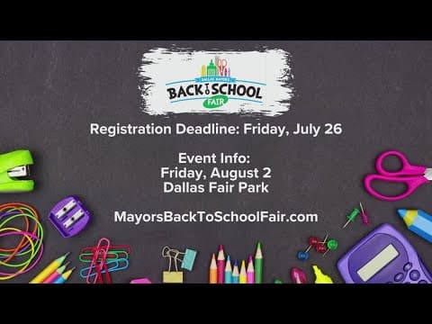 Dallas Mayor's Back to School Fair happening next month at Dallas Fair Park
