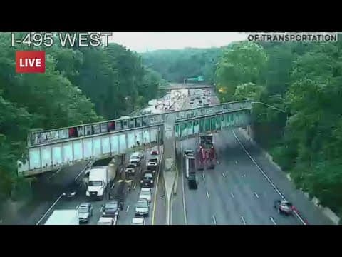 Deadly multi-vehicle crash on I-495 in Montgomery County cause major backup
