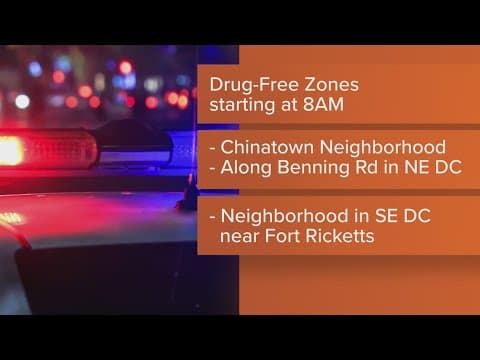Drug free zones take effect Thursday in DC