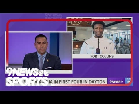 Isaiah Stevens discusses CSU in the NCAA Tournament live on 9NEWS