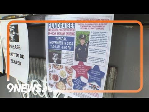 Businesses hold fundraisers for injured Golden Police officer