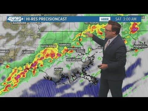 New Orleans Weather: Severe Weather Threat could lead to street flooding