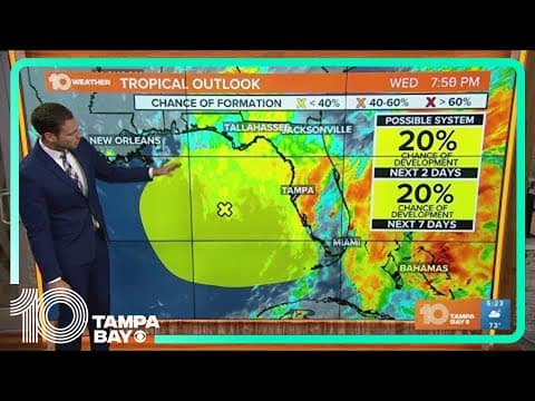 Tracking the Tropics: Much-needed rainfall coming to Tampa Bay-area from disturbance in Gulf