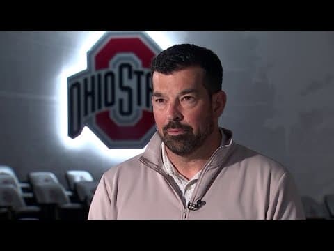 Head coach Ryan Day speaks after team's first practice of the season