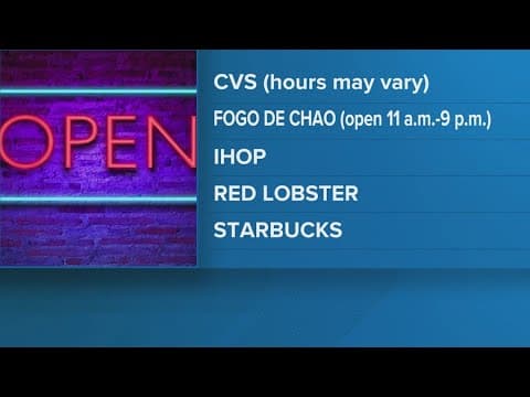 What's open on Christmas Eve and Christmas Day 2024?