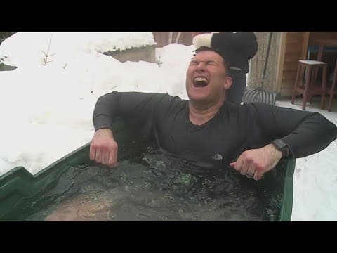 Chris Hrapsky takes the Polar Plunge on KARE 11 Saturday