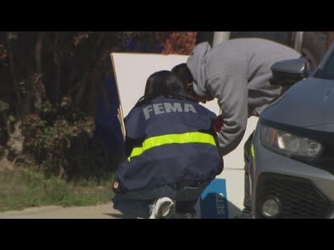 FEMA on the ground in San Diego surveying damage one month after flooding