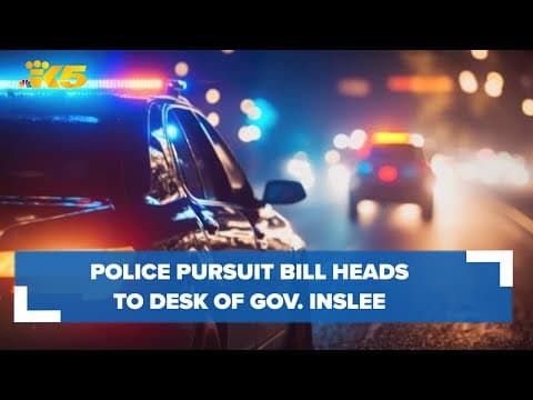 Under newly passed Washington state bill, threshold for police pursuits lowers