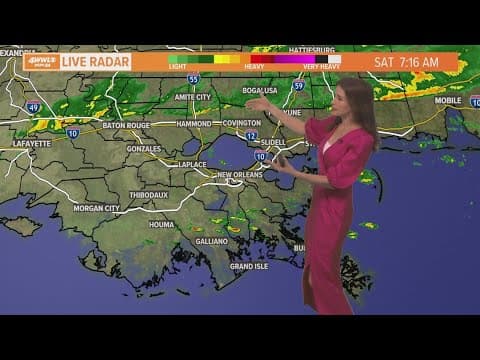 Cool and cloudy Saturday weather with rain around