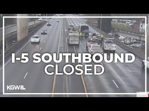 Emergency repair forces closure of I-5 southbound in Portland