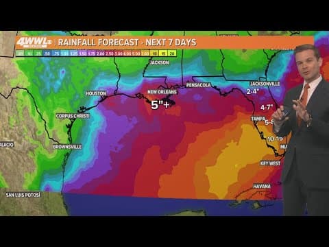 New Orleans Weather: Hot week with a few storms, but heavy rain potential next week