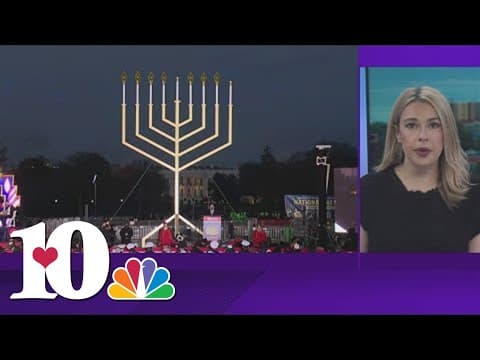 Hundreds gather in Washington on secon day of Hanukkah for 46th annual Menorah Lighting Ceremony