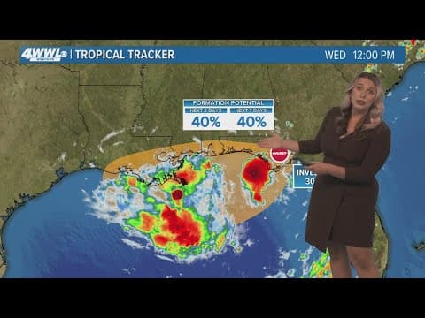 New Orleans Weather: Gulf disturbance to bring rounds of rain the rest of this week