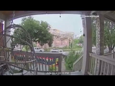 Clean up begins after building collapses in Northeast DC