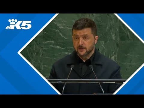 President Zelenskyy addresses the U.N.