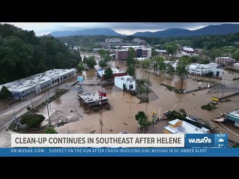 Clean-up continues in Southeast US after Helene