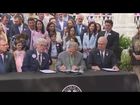 Texas Gov. Greg Abbott signs new legislation aimed at protecting children at summer camp