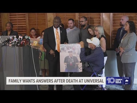 Attorney Ben Crump calls for accountability in man's death at Universal Orlando