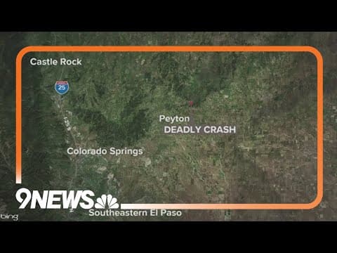 Teenage driver dies after crash in El Paso County